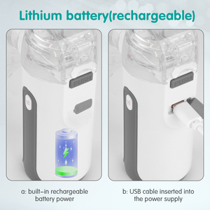 Nebulizers LED hiển thị kỹ thuật số cầm tay mini hen suyễn thở lưới xách tay Mist inhaler inhaler Máy phun sương - Product Image 6