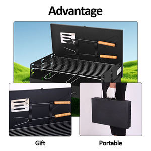 <span class=keywords><strong>Barbecue</strong></span> portable léger en acier inoxydable pliable, réchaud de table pliable pour le camping en plein air - Product Image 5