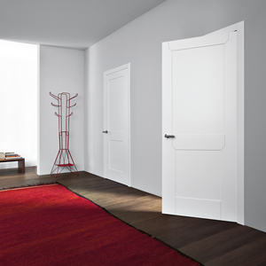 Shaker Gong Groove pré-accroché <span class=keywords><strong>blanc</strong></span> Style européen américain <span class=keywords><strong>bloc</strong></span> cannelé chêne noyer sécurité intérieur chambre <span class=keywords><strong>porte</strong></span> en bois massif - Product Image 3