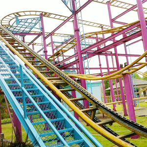 เครื่องเล่นสวนสนุกกลางแจ้งขนาดใหญ่ โรลเลอร์โคสเตอร์แบบหมุน Crazy Mouse ผลิตจากเหล็ก แข็งแรง ทนทาน ได้รับการรับรองมาตรฐาน CE มีจำหน่าย - Product Image 3