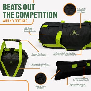 Free sample Sandbag Pro - Workout Sandbag with Triple Closure Filler Bag and Reinforced Nylon Webbing - Sand Not Included - Product Image 3