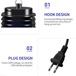 Đèn diệt muỗi điện tử mới nhất, chất liệu ABS đạt chuẩn CE ROHS, tích hợp đèn LED, diệt ruồi, côn trùng, muỗi - Product Image 3