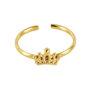 Zogxin Fashion Rings Gold Adjustable Heart Crown Airplane Cat Paw For Women Jewelry Gift - Product Image 5