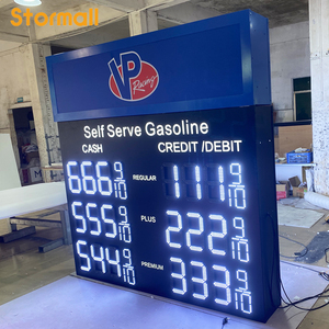 Letrero LED Personalizado para Precios de Gasolina, Pantalla Digital para Gasolinera, <span class=keywords><strong>Control</strong></span> Remoto, IP65 Impermeable, Marco de Aluminio - Product Image 2