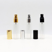 Venta al por mayor de mini botellas de perfume de vidrio portátiles recargables de 2ml, 3ml, 5ml, 10ml, atomizadores de cosméticos con serigrafía y cartón.