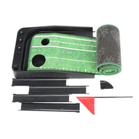 Tapis de golf en velours avec retour automatique de balle, tapis de putting pour l'entraînement au golf, intérieur/extérieur