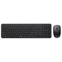 Rapoo X260S Combo Clavier et Souris Sans Fil 2.4G Souris Silencieuses 13 Touches Multimédias 1000 DPI Autonomie de 12 Mois pour Ordinateur Portable de Bureau