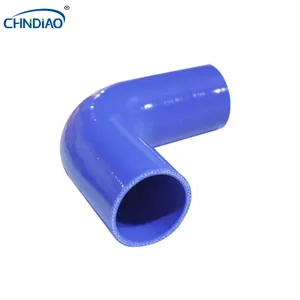 Tube d'admission d'air pour voiture et camion 4 plis Tuyau en caoutchouc silicone turbo flexible coudé à 45 degrés