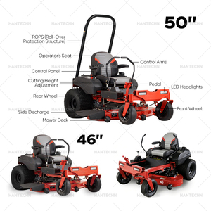 Cortadora de Césped Industrial de 42 Pulgadas con Giro Cero, 726cc, con Motor <span class=keywords><strong>KAWASAKI</strong></span> FR691V/20.6HP para Corte de Césped - Product Image 4