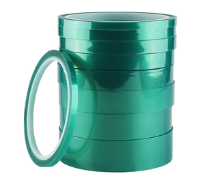 Nastro in poliestere ad alta temperatura con nastro monolato verde impermeabile in polvere per mascheratura in <span class=keywords><strong>Silicone</strong></span> <span class=keywords><strong>pellicola</strong></span> adesiva per animali domestici - Product Image 2