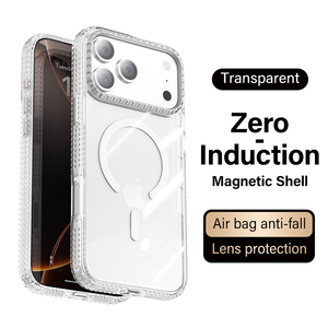 Sang trọng từ Trong Suốt TPU trường hợp điện thoại với phí không dây chống vàng thiết kế chống thấm nước cho <span class=keywords><strong>iPhone</strong></span> 15 Pro Max 16 17 skyqi - Product Image 6