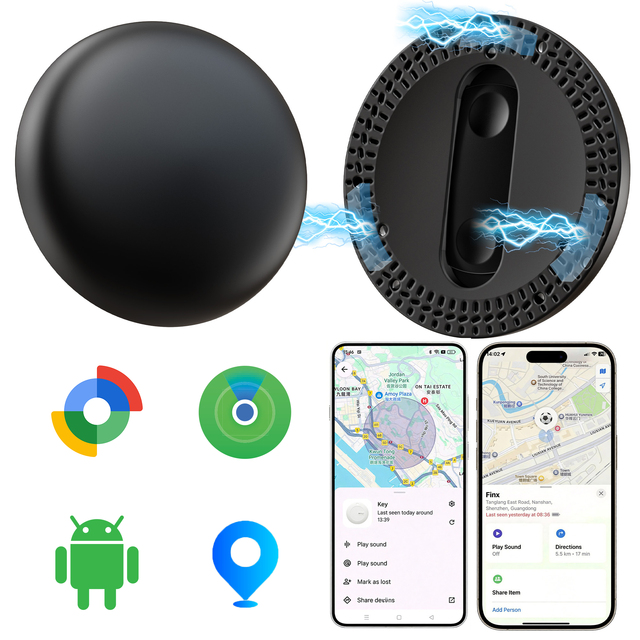 MiLi LiTag Duo Magnetic Plastic Case Smart GPS Tracker IP65 Waterproof Locator Air Tag for Android Item Finder Pet Dog Wallet