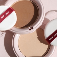 Poudre fixante compacte translucide de luxe 8 couleurs, végétalienne, sans cruauté, à base de plantes, résistante à l'eau, contrôle du sébum, maquillage léger OEM