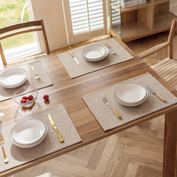 Napperons décoratifs en coton et lin personnalisés pour la maison napperons de mariage par sublimation napperons décoratifs pour table à manger