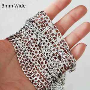 Collar de Cadena Personalizado de Plata Esterlina 925 con Baño de Platino y Oro Rosa, Estilos Cuerda, Cubana, Lingote, Semilla, Ondulada, Estrellada, Caja, Serpiente y Cruz - Product Image 6