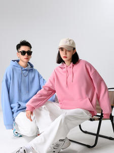 MAKITAPE D14 Otoño/Invierno, Sudadera Informal Sencilla de Color Sólido, Holgada, Antibolitas, de Terciopelo para Hombre, 450g, Manga Larga, Color Plateado, Cálida - Product Image 2