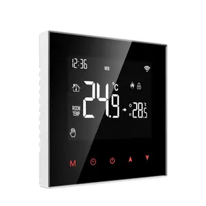 Aplikasi pengendali jarak jauh layar kecerahan disesuaikan kunci anak listrik lantai pemanas Wifi Smart Thermostat
