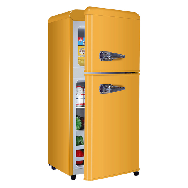 86L Retro Style Refrigerator With Handle - Vintage Aesthetic Fridge, Heritage Mini Bar BCD-86R