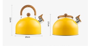 Thanh lịch 18/0 thép không gỉ bạc Ấm đun nước cho trà và cà phê chuẩn bị - Product Image 6