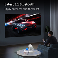 2024 nouveau projecteur Portable intelligent R1 Quad Core Android 9 double WIFI LCD 4K vidéo 720P projecteur de cinéma maison 4K projecteurs