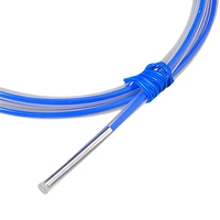 Sonde de température industrielle de type K et J, sonde en acier inoxydable, câble en silicone bleu, moulage par injection Yiyan