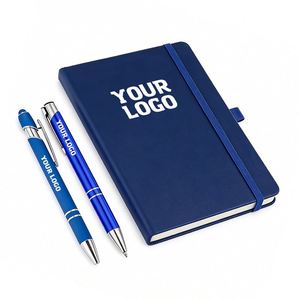 Office School Supplier <b>A5</b> PU Leather <b>Diary</b> Custom Logo Hardcover Writing Journal Notebook With Elastic Band - Product Image 1