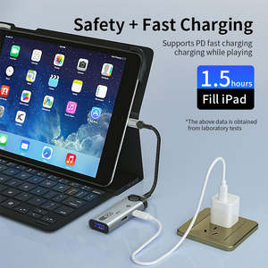 Adaptadores OTG 3 en 1, Convertidor de Datos USB2.0 a 8 Pines con Puerto de Carga PD de 8 Pines/Tipo C, Conector para Auriculares Tipo C para iPhone y iPad - Product Image 4