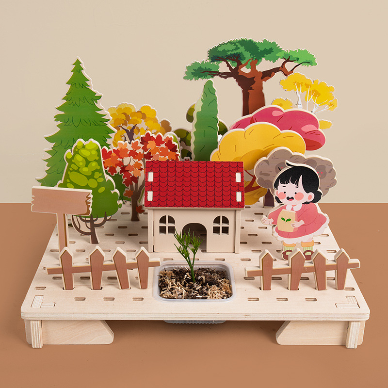 Xm-spliced building blocks planting garden