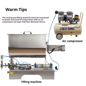 Ngang u-loại máy khí nén cho mỹ phẩm Kem nước sốt thịt bò bơ đậu phộng Nhớt chất lỏng mứt Túi nhựa-bán tự động - Product Image 6