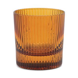 Ensemble de 2 verres à cocktail Lowball en verre ambré - Product Image 1