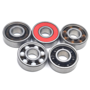 3-7 días de entrega <span class=keywords><strong>Dast</strong></span>, rodamientos híbridos de cerámica blanca ZrO2 de acero inoxidable 420 608, RS 2RS, rodamiento de bolas para monopatín - Product Image 1