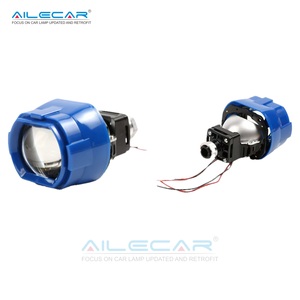 AILECAR Autoteile Beleuchtungssystem <span class=keywords><strong>C25</strong></span> 2,5 Zoll Quadratische Dual-Cup Bi-LED Projektorlinse mit Blauem Gehäuse - Product Image 2