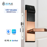 Vente en gros de sécurité portable personnalisé Système de carte-clé magnétique intelligent RFID Serrure électrique d'hôtel WiFi pour porte en bois