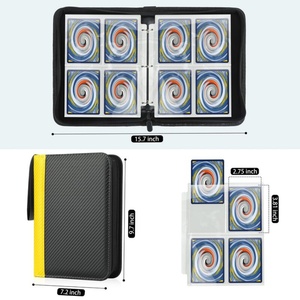 Wholesale Factory Durable 4 Pocket Custom Trading <b>Card</b> Pokemoned Binder With <b>Embossed</b> logo - Product Image 2