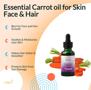 Huile de graines de carotte de haute qualité, marque privée, pure, pressée à froid, pour la croissance des cheveux et les soins de la peau, en flacon compte-gouttes - Product Image 2
