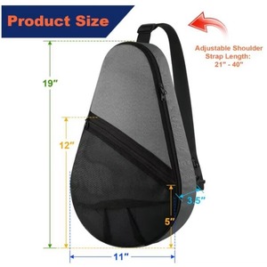 Échantillon Gratuit Sac de Transport Personnalisé pour Équipement de Padel avec Poche en Filet, Sac à Raquettes de Padel, Sac à Bandoulière pour Raquettes de Pickleball - Product Image 2