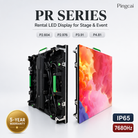 Pantalla LED de Alquiler de Alta Definición P3.91, Pantalla LED Curva para Video Wall, Gabinete Ligero, Pantalla LED para Conferencias, Iglesias, Eventos y Escenarios