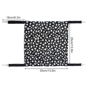 Commercio all'ingrosso a forma <span class=keywords><strong>di</strong></span> rettangolo in morbido <span class=keywords><strong>cotone</strong></span> Pet gabbia amaca peluche letto invernale per gatti e furetti con motivo a strisce Pet Sucker - Product Image 3