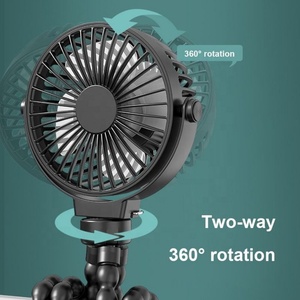 Ventilateur électrique Octopus rechargeable, portable, pour bébé, mini-ventilateurs de voyage avec trépied flexible, à main, à suspendre, sur pied, pour poussette de bébé - Product Image 6