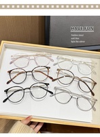 Lunettes Anti-Blu-Ray pour femmes, lunettes de vue rétro myopie pour hommes, monture tendance optique pour ordinateur, lunettes universelles transparentes