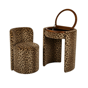 Tocador Moderno Minimalista de <span class=keywords><strong>Madera</strong></span> Maciza con Espejo Abatible y Almacenamiento, Ecológico, para Dormitorio u Hotel, Set de Maquillaje - Product Image 6