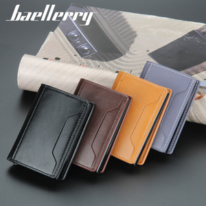 Baellerry Men's Card Holder PU Leather Multi Slot Anti Magnetic Credit Card <b>Case</b> Slim Wallet For Everyday Use - Product Image 4