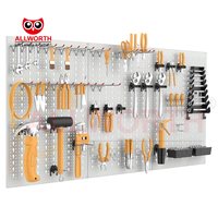 Panneau de fixation pour outils de contrôle mural en métal sophistiqué et fonctionnel