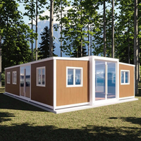 Maison conteneur modulaire respirante pour hôtel, préfabriquée, extensible, moderne, en panneaux sandwich, villa, hall, chambre, salon, extérieur
