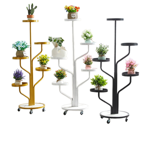 Supporto per Fiori <span class=keywords><strong>in</strong></span> Metallo Moderno e Semplice per Soggiorno, Balcone e <span class=keywords><strong>Cortile</strong></span>, per <span class=keywords><strong>Piante</strong></span> <span class=keywords><strong>in</strong></span> <span class=keywords><strong>Vaso</strong></span> - Product Image 1