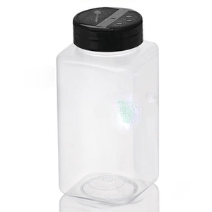 YiHai barattolo di spezie in plastica contenitore in plastica Pet da 800ML con coperchio Flip Top bottiglia di spezie in plastica rotonda polveri di erbe agitatore per condimenti