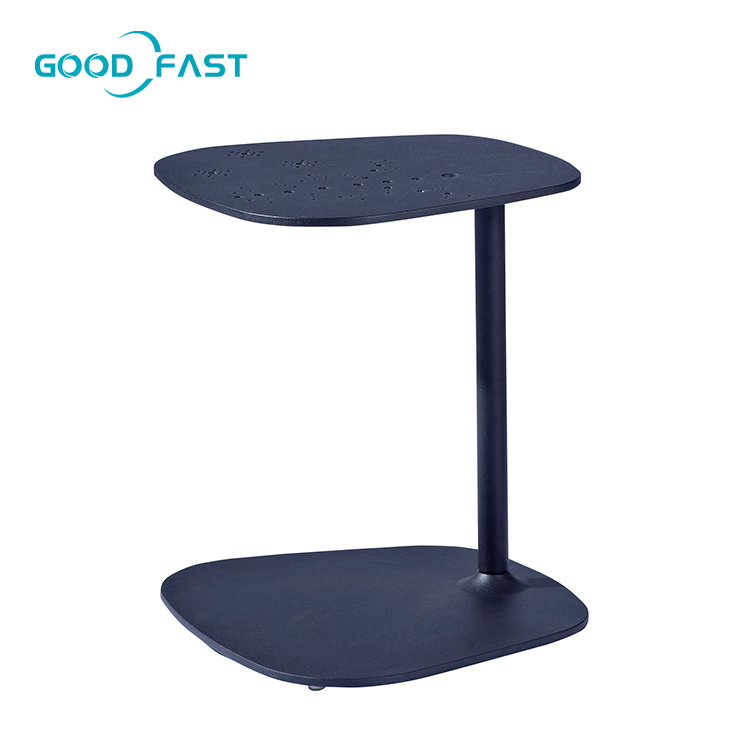 Новейший дизайн, охлаждающая высококачественная мебель для ресторана, оптовая продажа, черный алюминиевый кофейный столик для коммерческого использования