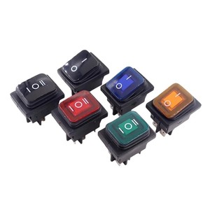 KCD4 Rocker <b>Switch</b> 4 Pin 6 Pin Illuminated Red On Off Button For Electric Kettle Power Control - Product Image 4