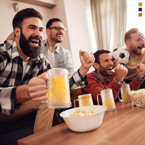 16 oz Clear 2er Pack Isolierte doppelwandige gel gefüllte altmodische Trinkbiergläser Gefrier schrank Stein becher für BBQs-Partys - Product Image 3