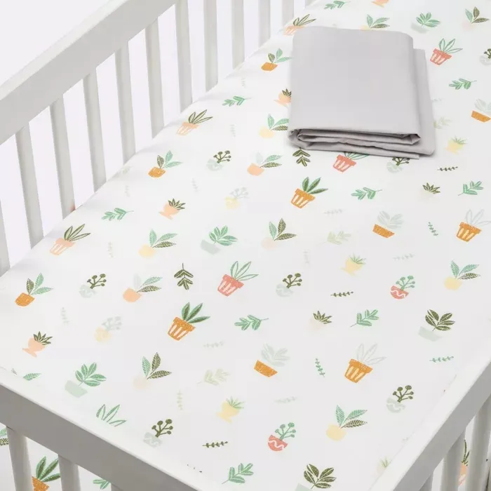 100% כותנה קריקטורה פרח בעלי החיים מודפס תינוק מיטת גיליונות עבור תינוק מצעים אורגני עריסה גיליון